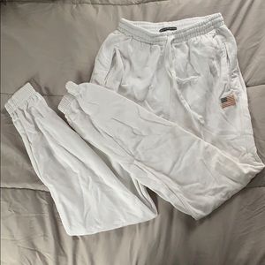 white joggers
